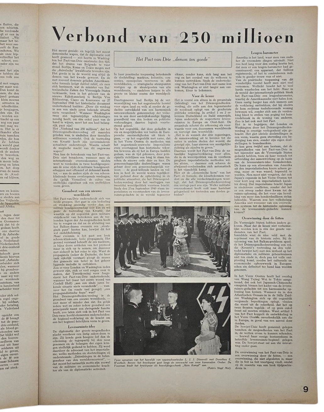 Original WW2 Dutch Waffen SS Newspaper - Storm SS 1st Year No. 21, Antisemitic cover (1941) — image 4