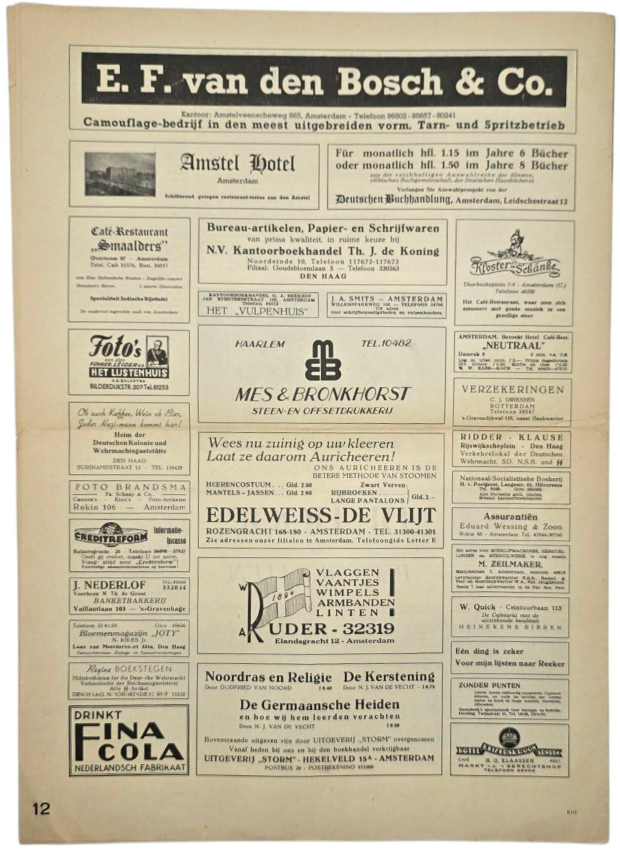 Original WW2 Dutch Waffen SS Newspaper - Storm SS 1st Year No. 25 (1941) — image 4