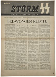 Original WW2 Dutch Waffen SS Newspaper - Storm SS 1st …
