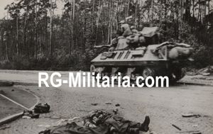 Original WW2 French Press Photo - M18 Hellcat (?) tank …