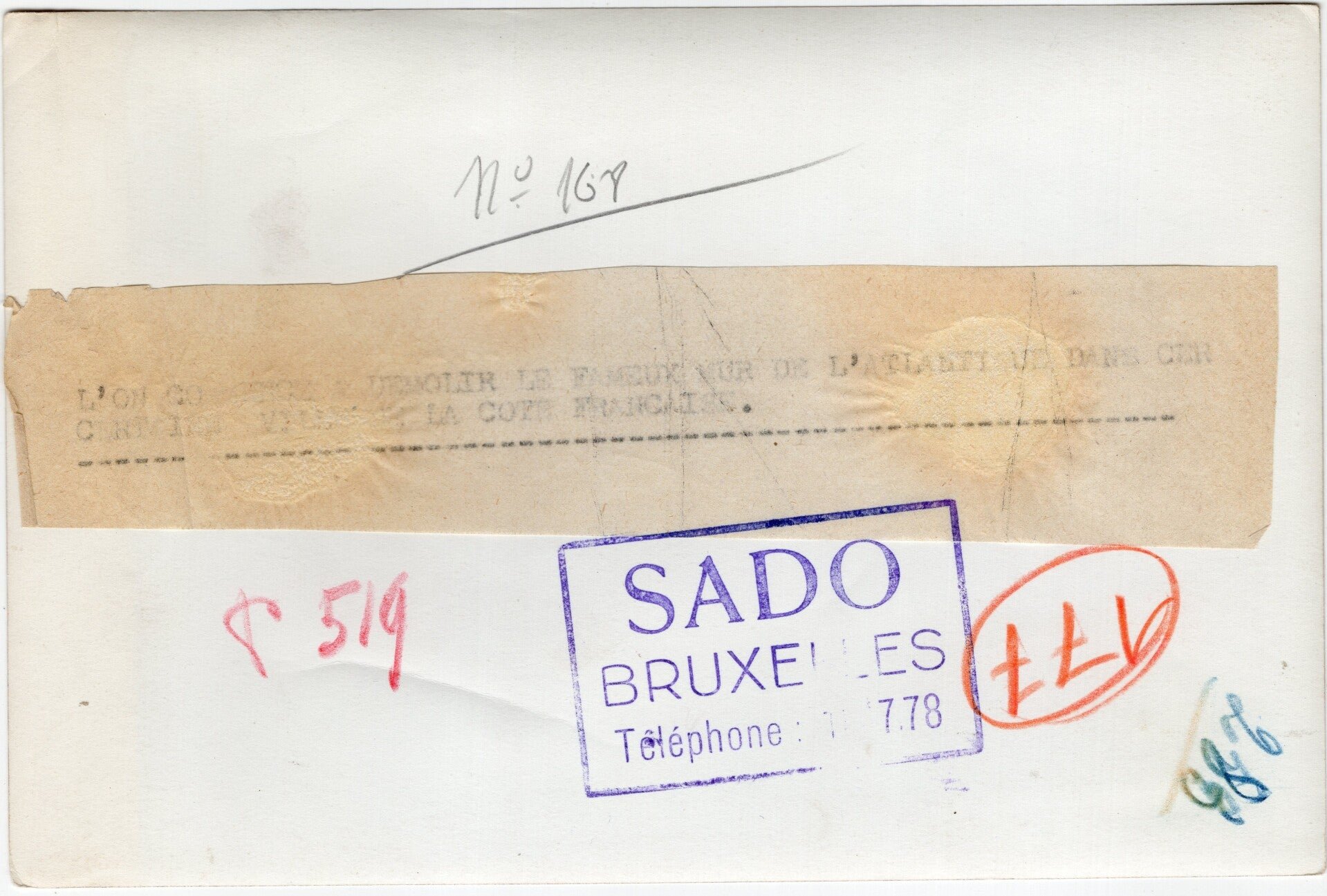 Original WW2 French Press Photo - Civilians removing bunker walls near the French coast — image 2