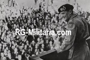 Original WW2 French Press Photo - Marshal Montgomery greets the …