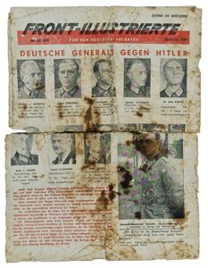 Original WW2 Russian Leaflet - Front Illustrierte für den Deutschen …