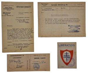 Original WW2 Belgian Document - Liberation Membre Actif document set, …