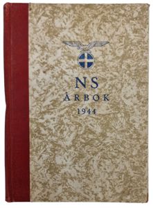 Original WW2 Norwegian Collaboration Book - Nasjonal Samling NS Arbok …