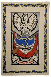 Original WW2 Polish Document - Postcard for Polish soldiers, Easter …