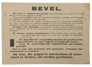 Document - Order to report for labour