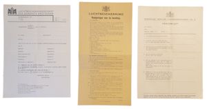 LBD - Luchtbeschermingsdienst Amsterdam ''Raadgevingen voor de bevolking'' set