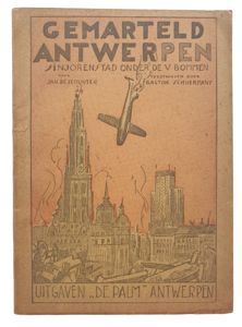 Book - Gemarteld Antwerpen V bommen, Jan de Schuyter (1945)