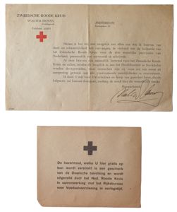 Document - ''Zweedsche Roode Kruis hulpactie''