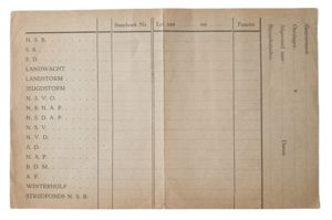 Unused NSB information form