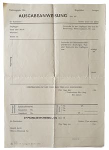 Document - Ausgabeanweisung Krankenkasse The Hague