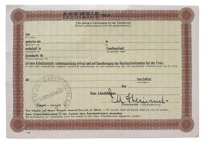 Unused Ausweis The Hague