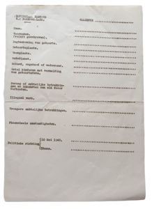 Unused Information list ''Provinciaal bestuur van Noord Holland''