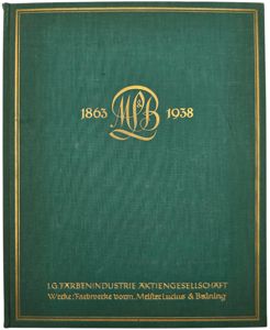 Original WW2 German Book - I. G. Farbenindustrie Aktiengesellschaft Werke …