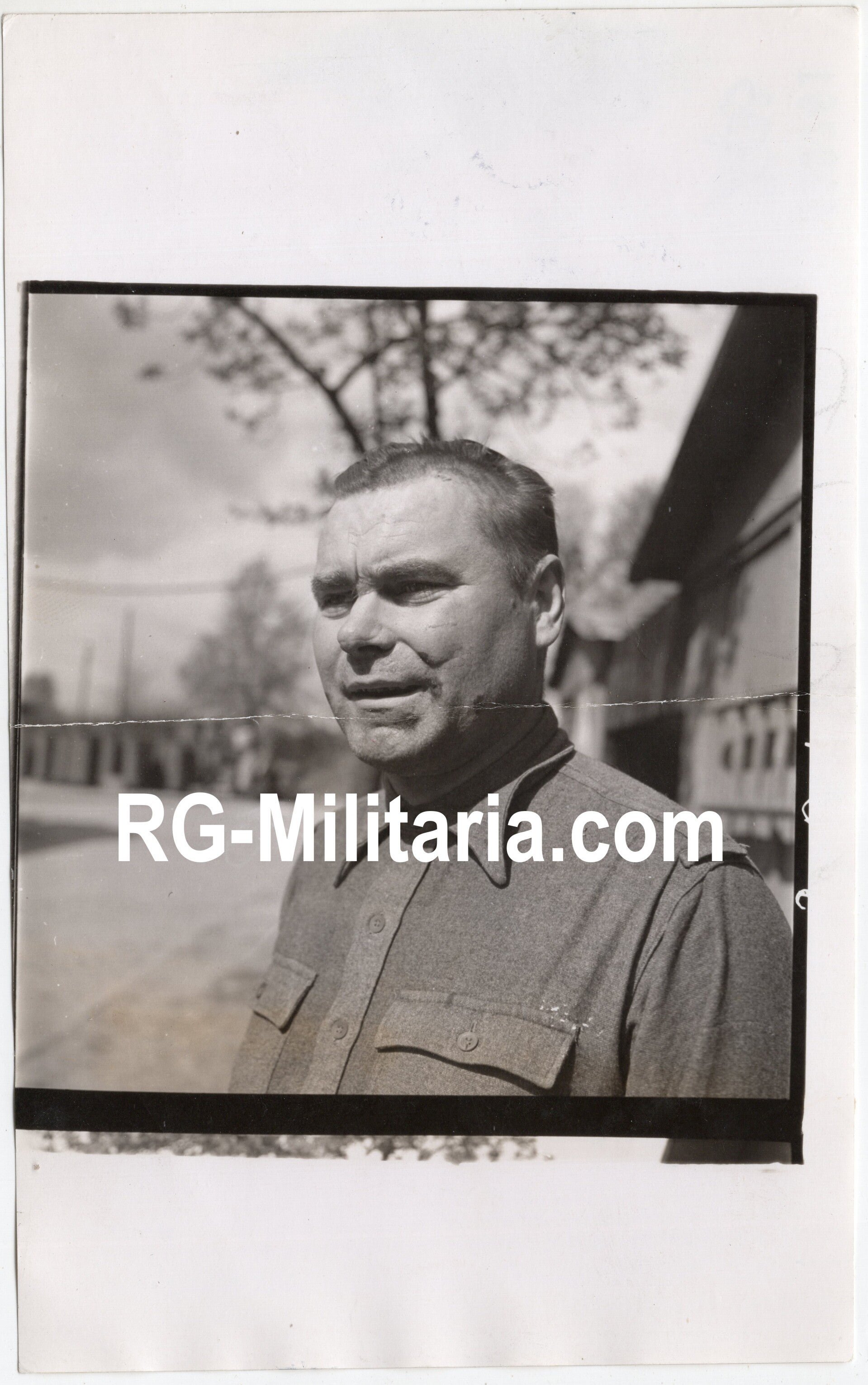 Original WW2 British Press Photo - Captured POW Concentrationcamp leader of Bergen Belsen Hauptsturmführer Josef Kramer (1945) — image 3