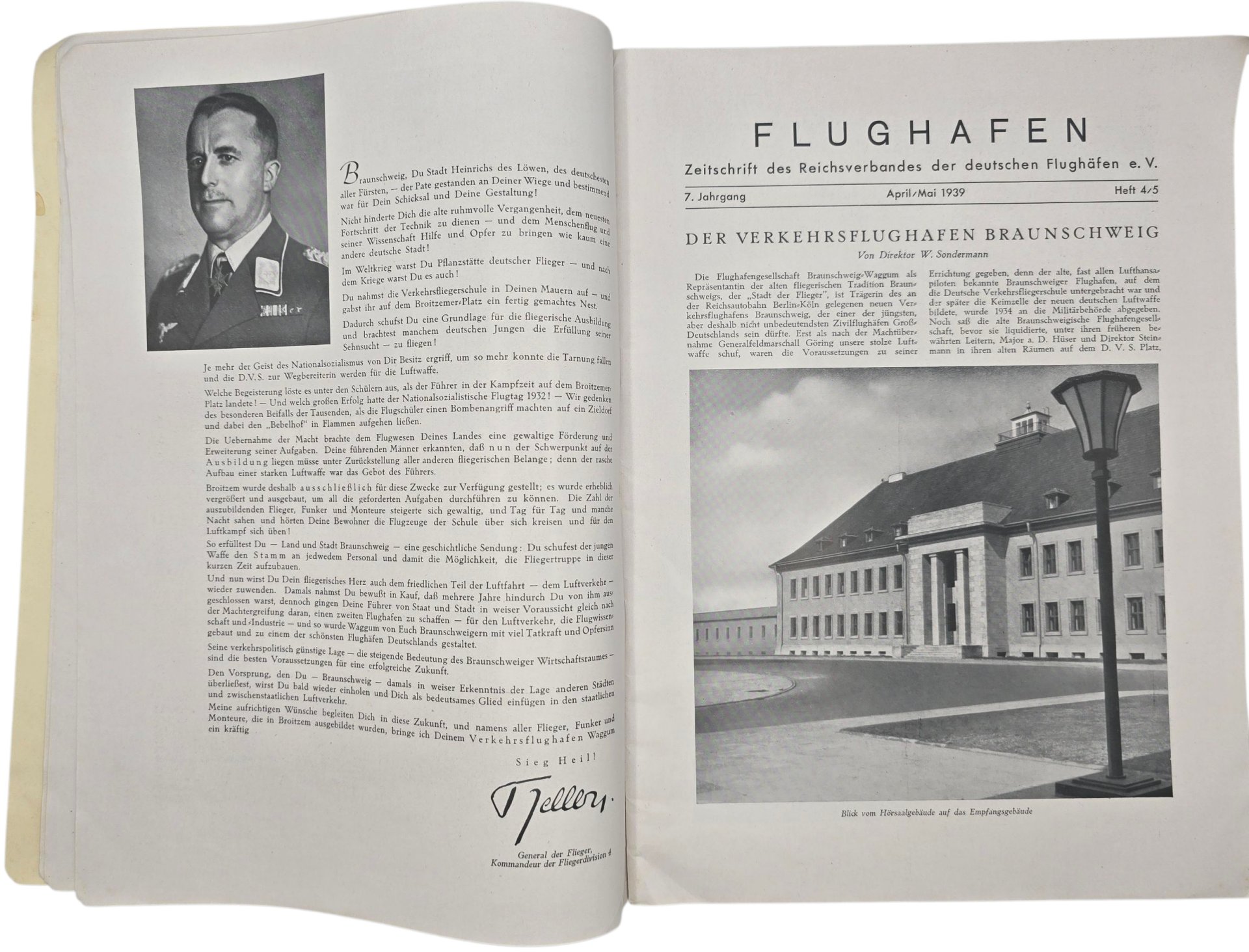 Original WW2 German Magazine - Flughafen Zeitschrift 7th Year No. 4/5 (1939) — image 5