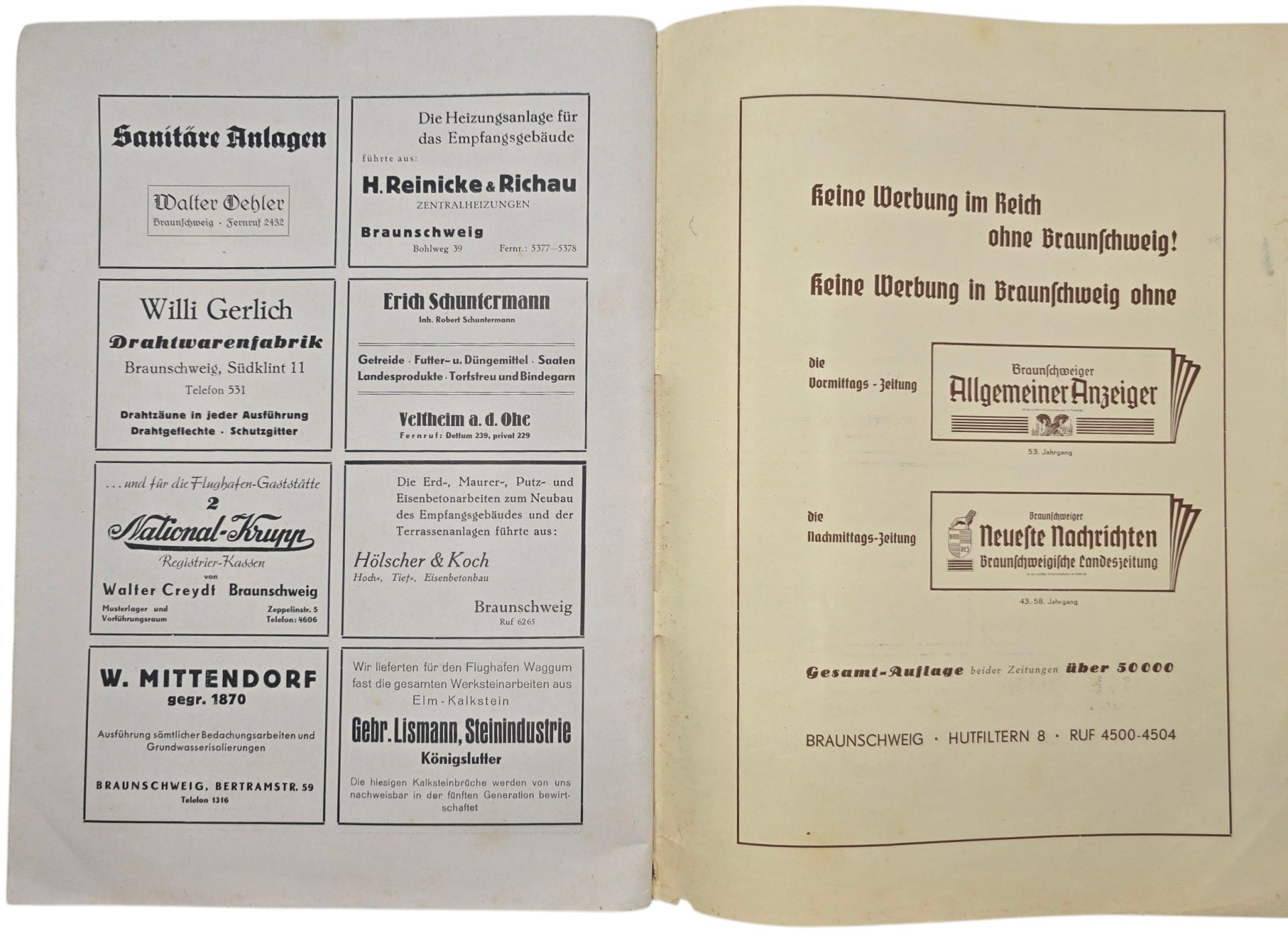 Original WW2 German Magazine - Flughafen Zeitschrift 7th Year No. 4/5 (1939) — image 8