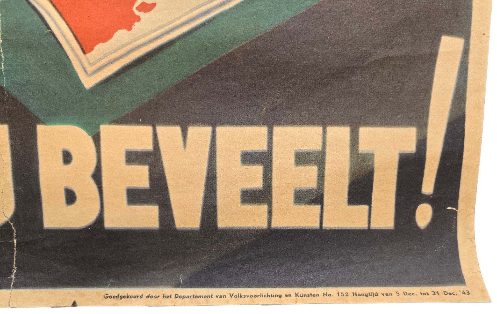 Original WW2 Dutch Collaboration NSB Poster - Moskou Beveelt! (1943) — image 4