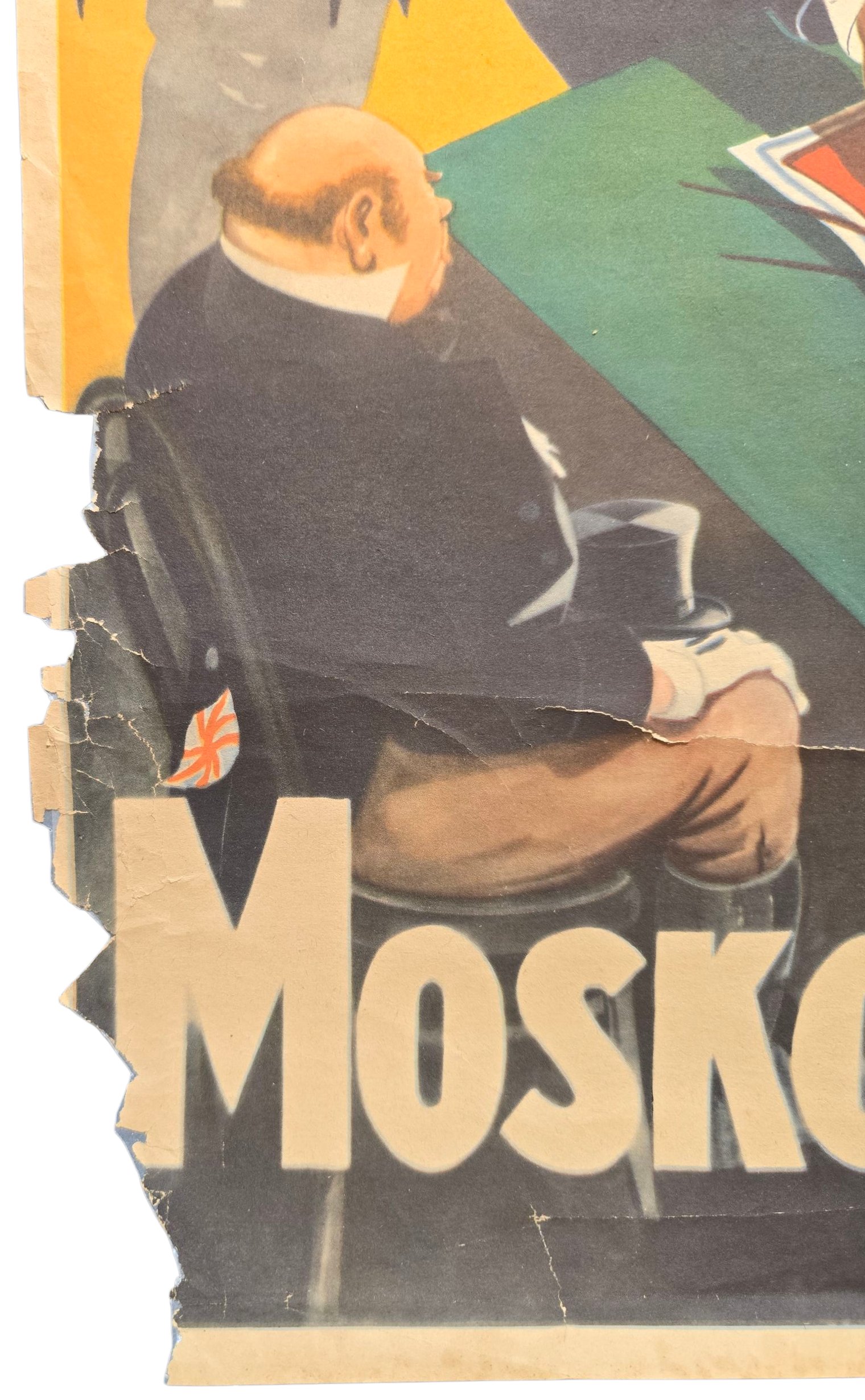 Original WW2 Dutch Collaboration NSB Poster - Moskou Beveelt! (1943) — image 5