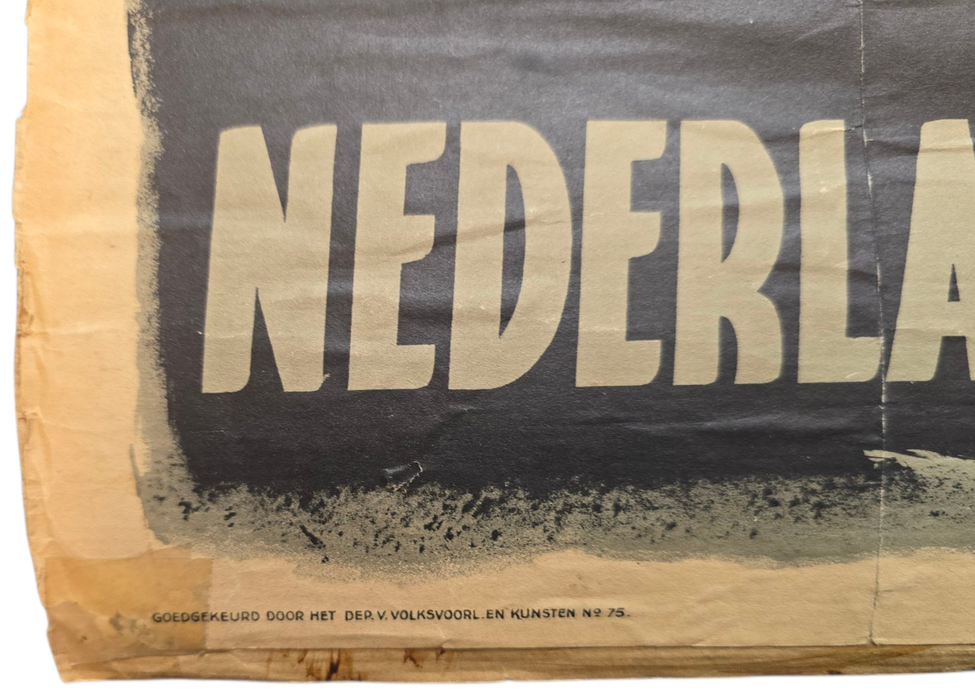Original WW2 Dutch Collaboration NAF Poster - Weg er mee door het Nedrlandsche Arbeidsfront, Koekkoek (1942) — image 4