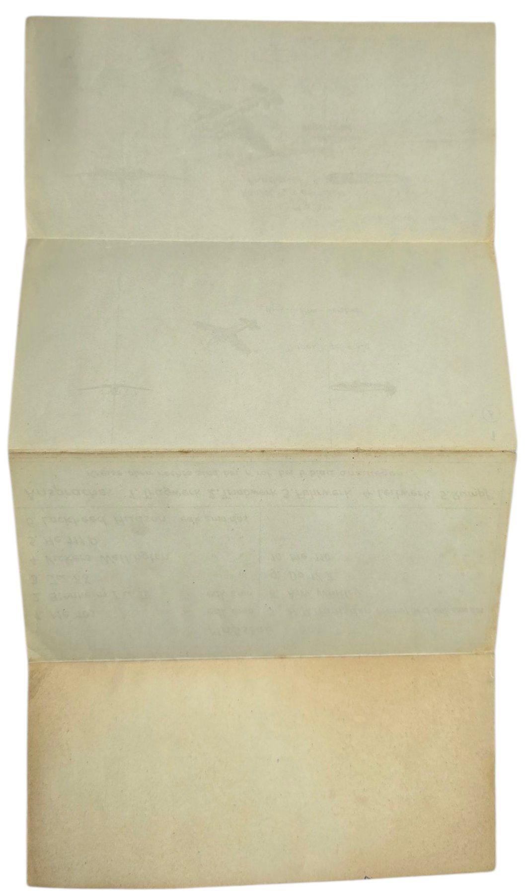 Original WW2 German Luftwaffe Document - Erkennungstafel 3, Land-Flugzeuge Luftwaffenlehrstab Kiel-Wik (1940) — image 4