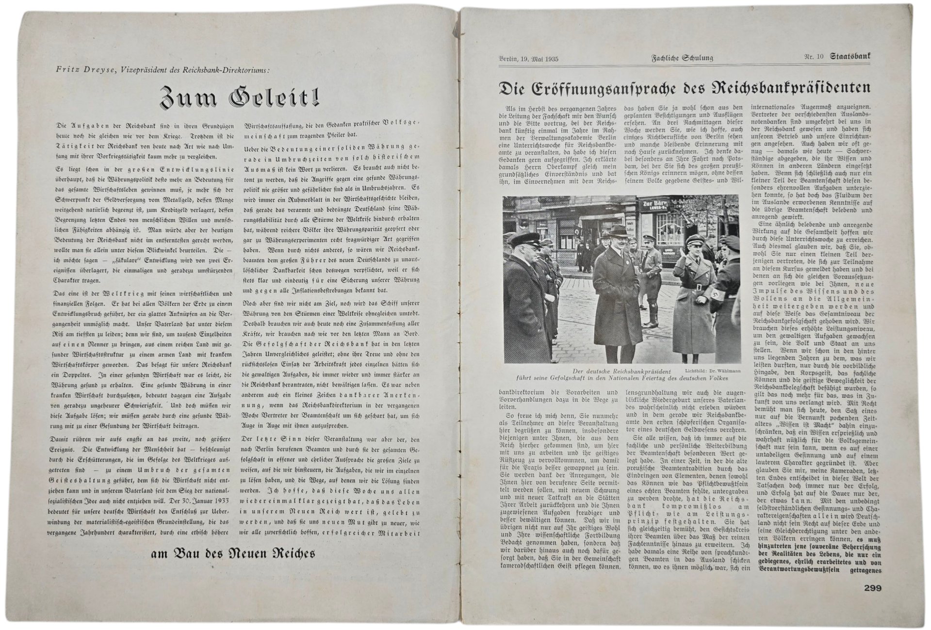 Original WW2 German NSDAP Magazine - Die Staatsbank, 2nd Year No. 10 (1935) — image 2