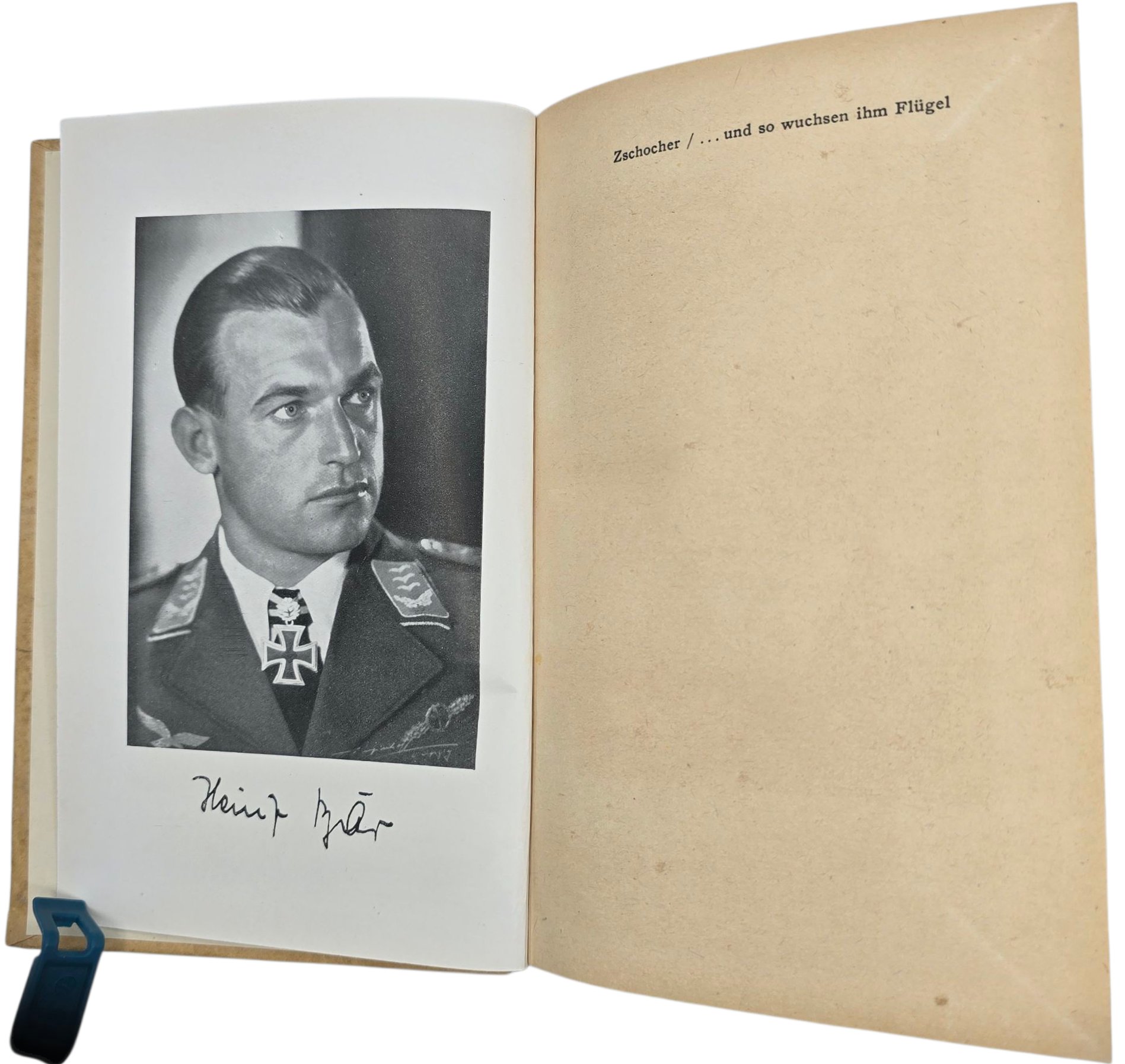 Original WW2 German Luftwaffe Book - und so wuchsen ihm Flügel, Die Kämpfe des Hauptmanns Heinz Bär, Erich Zschocher (1943) — image 3
