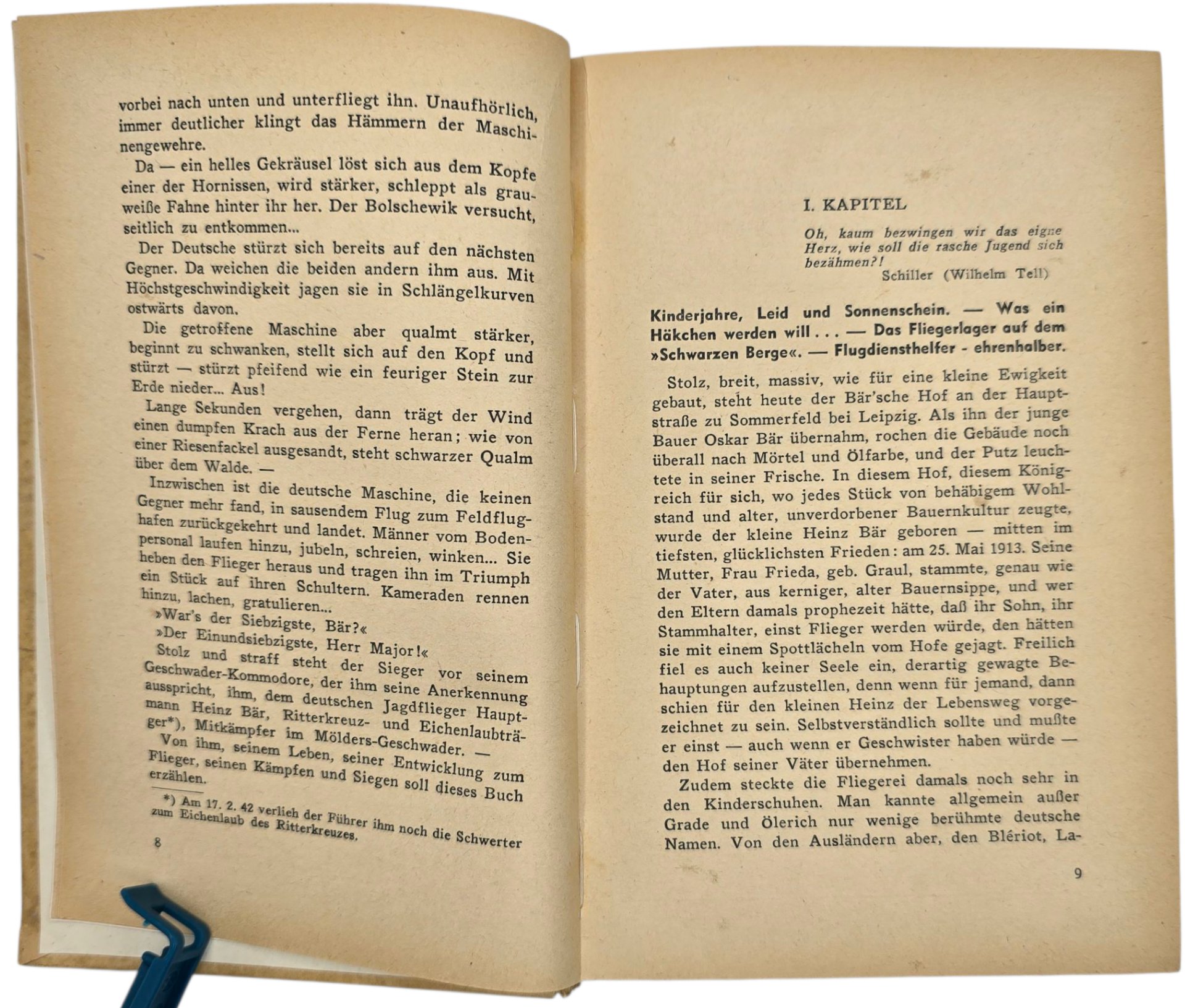 Original WW2 German Luftwaffe Book - und so wuchsen ihm Flügel, Die Kämpfe des Hauptmanns Heinz Bär, Erich Zschocher (1943) — image 6