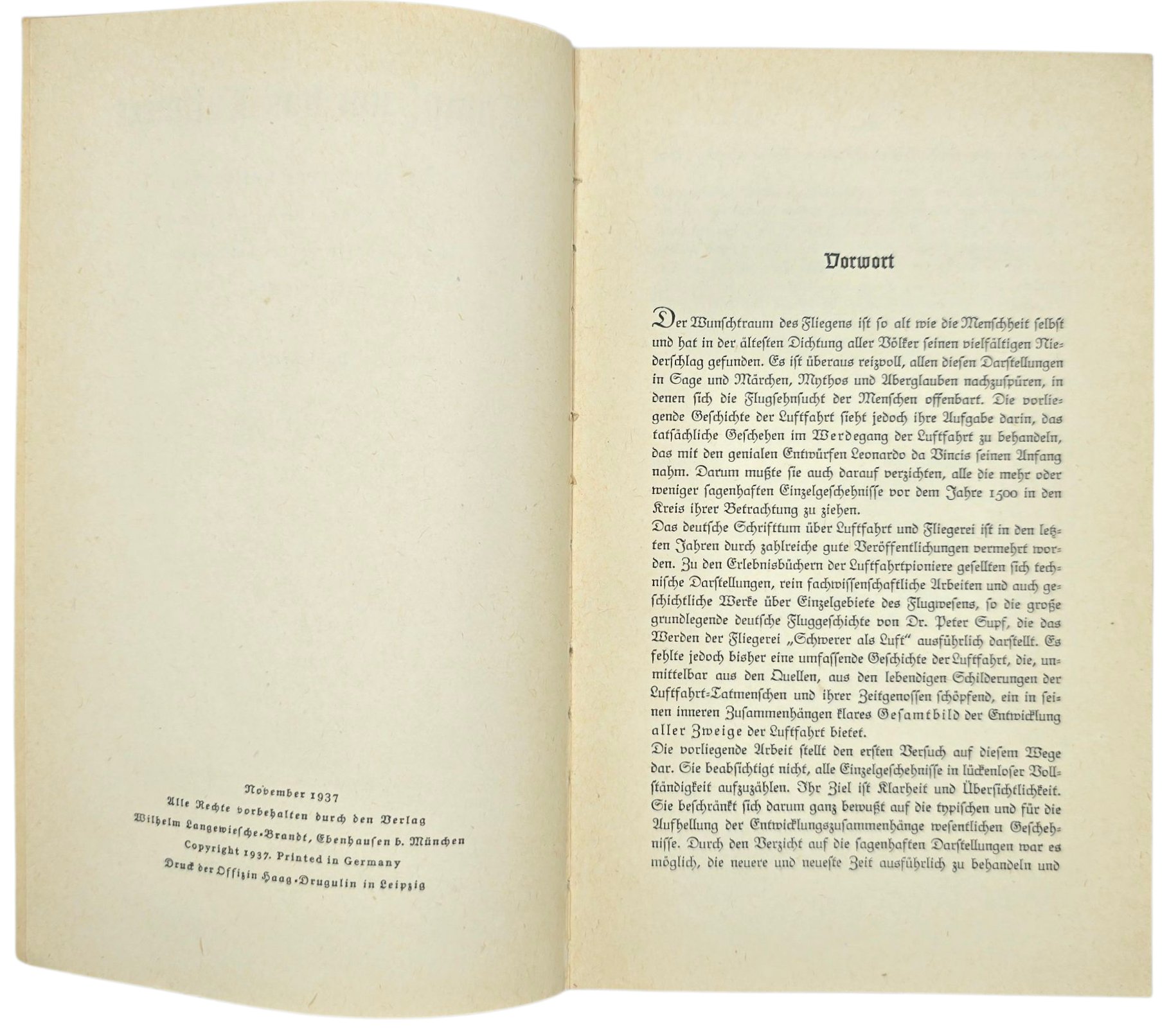 Original WW2 German Luftwaffe Book - Kampf um das Luftmeer, Paul Kettel, Deutsche Oberschule Heerlen (1937) — image 4