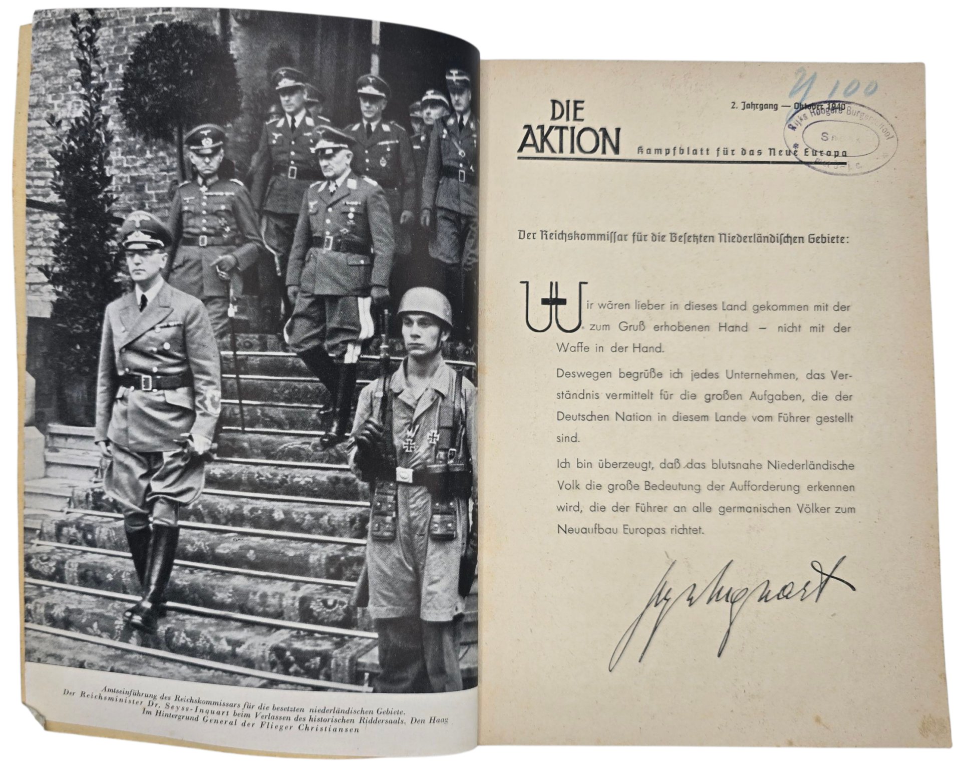 Original WW2 German Magazine - Die Aktion Holland Sondernummer (1940) — image 3