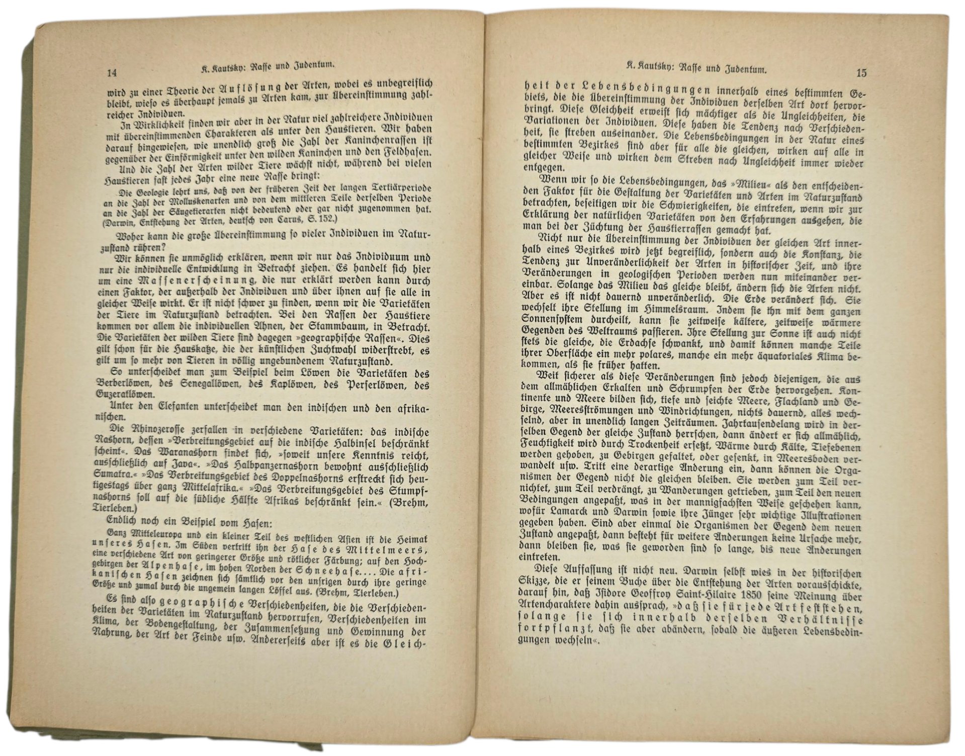 Original WW1 German Brochure - Rasse und Judentum, K. Krautsch (1914) — image 4