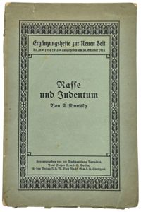 Original WW1 German Brochure - Rasse und Judentum, K. Krautsch …