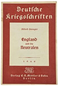 Original WW2 German NSDAP Brochure - Deutsche Kriegsschriften England und …