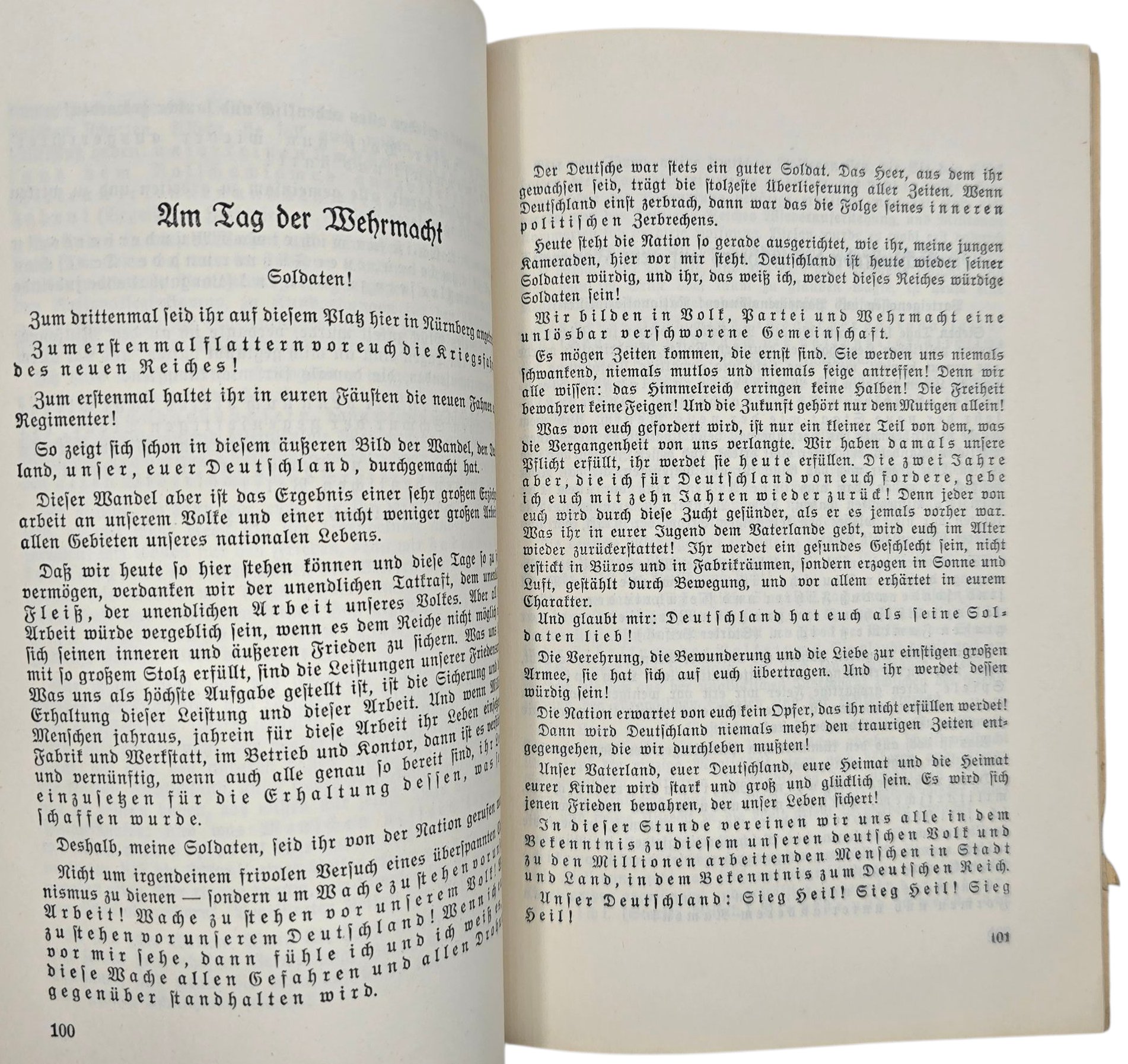 Original WW2 German NSDAP Brochure - Reden des Führers am Parteitag der Ehre, Adolf Hitler (1936) — image 4