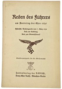 Original WW2 German NSDAP Brochure - Reden des Führers am …