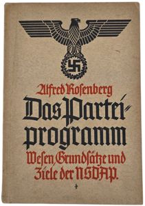 Original WW2 German NSDAP Brochure - Das Parteiprogramm, Alfred Rosenberg …