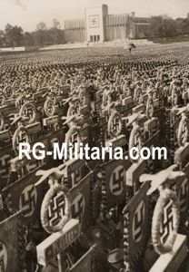 Original WW2 British Press Photo - German SA Deutschland Erwache …