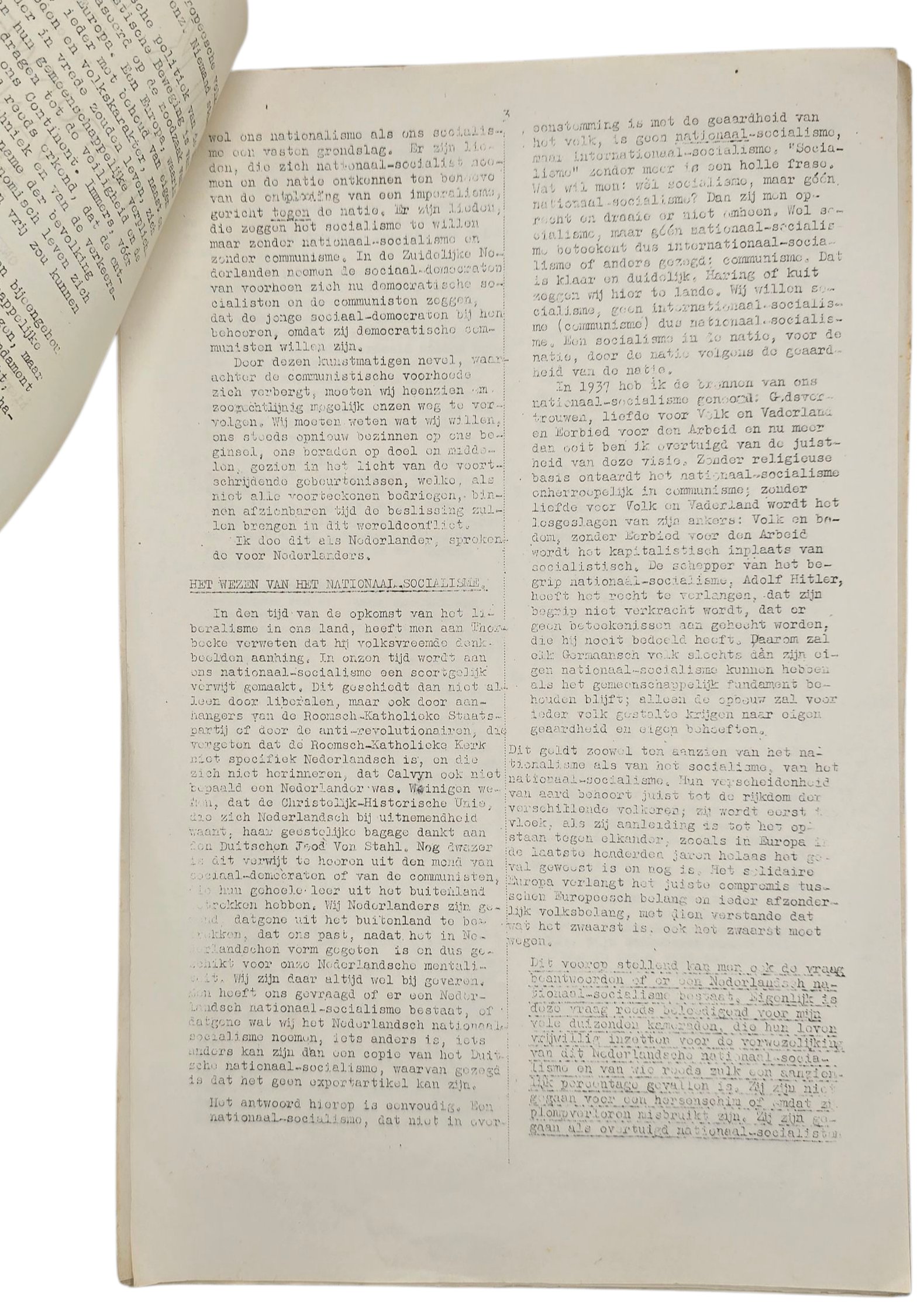 Original WW2 Dutch Collaboration NSB Newspaper - Volk en Vaderland, 13th year No. 15, Emergency edition, 13th of April (1945) — image 2