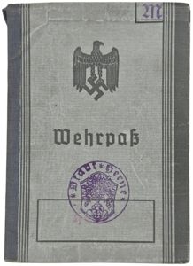 Original WW2 German Document - Wehrpass Herne (1937)
