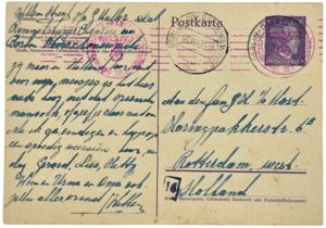 Original WW2 Dutch Document - Letter from a Dutch labourer …