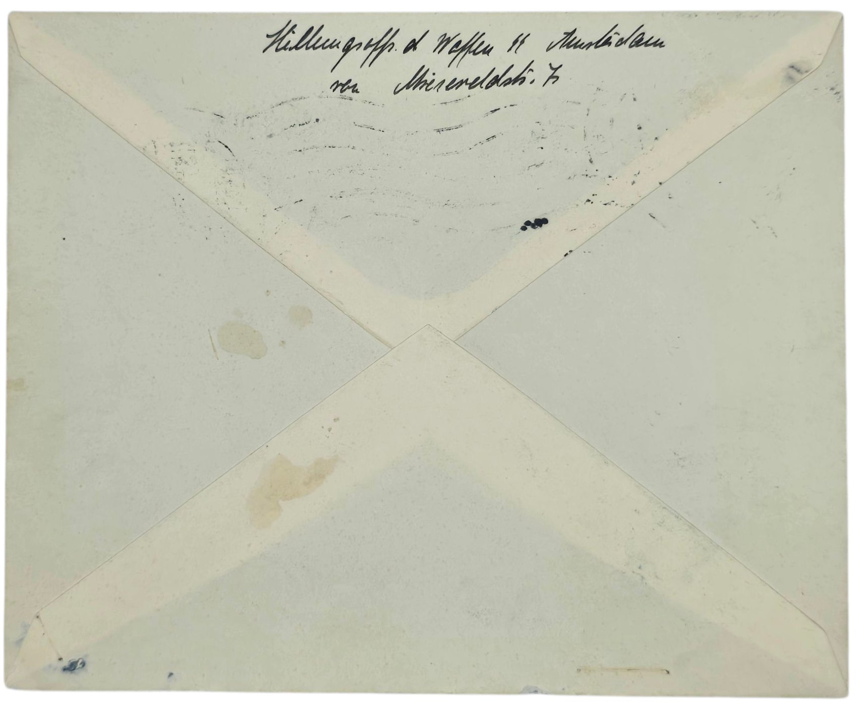 Original WW2 Dutch Waffen SS Document - Envelope Waffen SS Amsterdam, Haarlem Bloemendaal — image 2