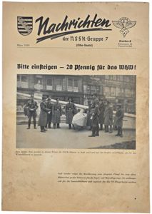 Original WW2 German NSFK Newspaper - Nachrichten der NSFK-Gruppe 7 …