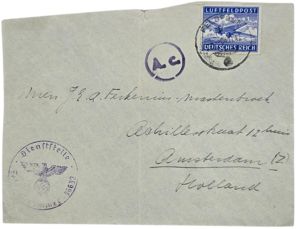 Original WW2 Dutch Waffen SS Document - Envelope Dutch Waffen …