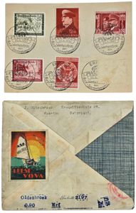Original WW2 Dutch Collaboration Document - Envelope with stamp NSB …