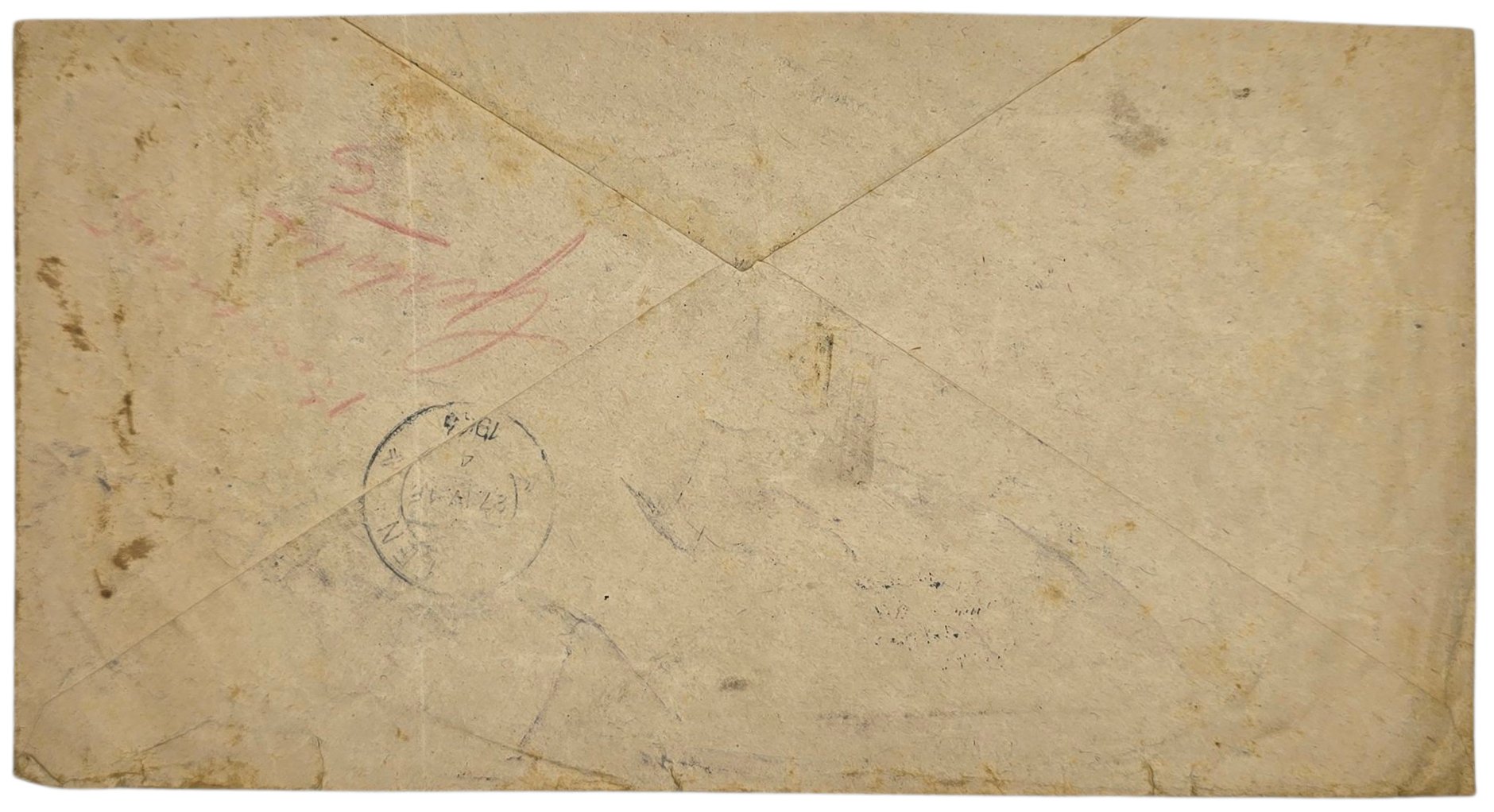 Original WW2 Dutch Waffen SS Document - Envelope SS Fürsorgeoffizier Niederlande, Den Bosch Tegelen (1943) — image 2