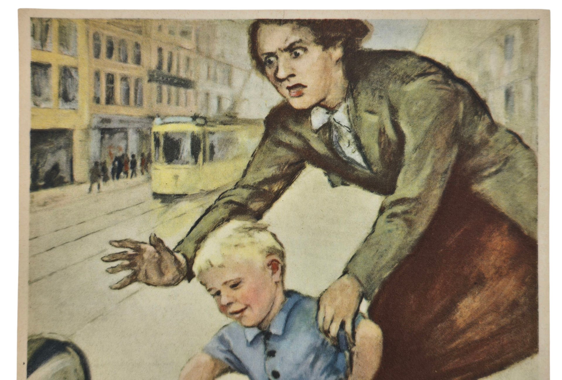 Original WW2 German Waffen SS Poster - Die Fahrbahn ist kein Spielplatz! Reichsführer SS Haustafelplakat 6 (1938) — image 2