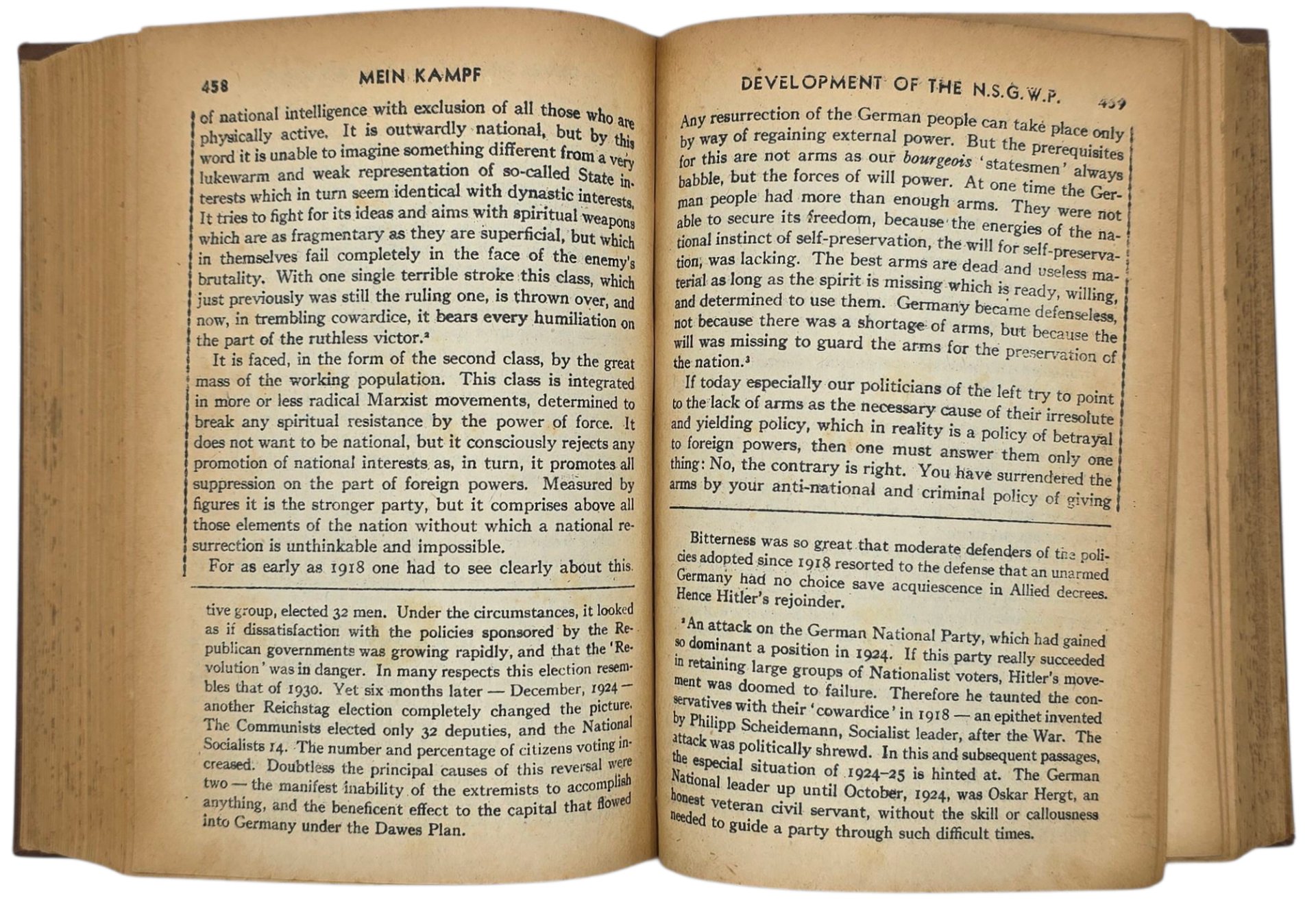 Original WW2 American Book - Mein Kampf, Adolf Hitler, Complete and Unabridged Fully Annotated (1939) — image 9