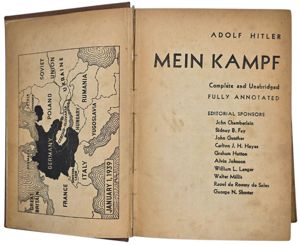 Original WW2 American Book - Mein Kampf, Adolf Hitler, Complete …