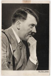 Original WW2 German Postcard - Adolf Hitler portrait, Kleine